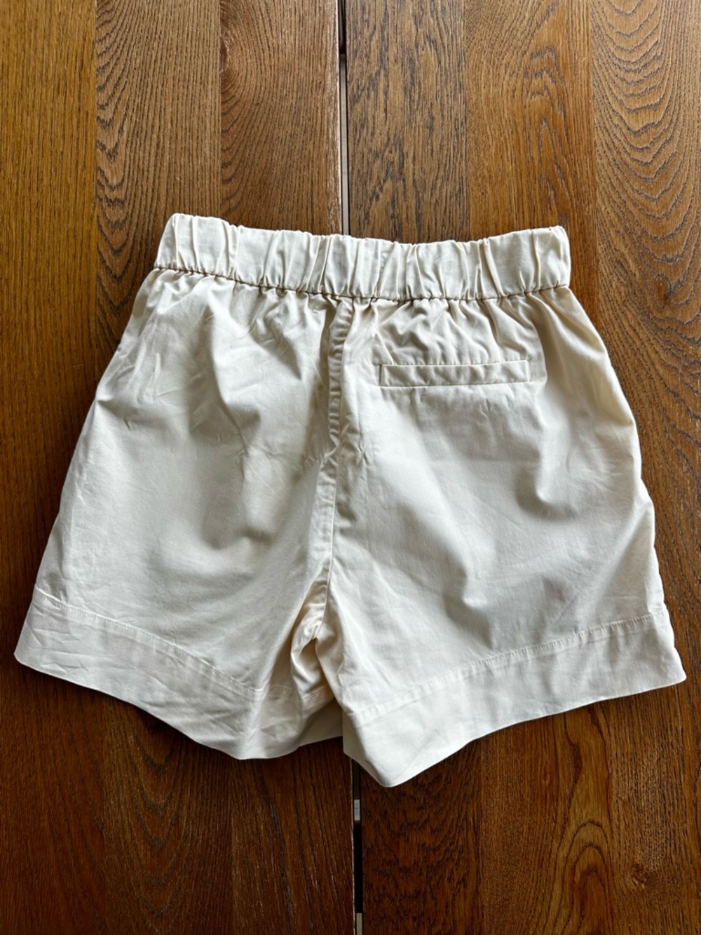 Everlane The Easy Short Pull-On Cotton Shorts Elastic Waist Cream Size 4 Women's - Picture 3 of 11